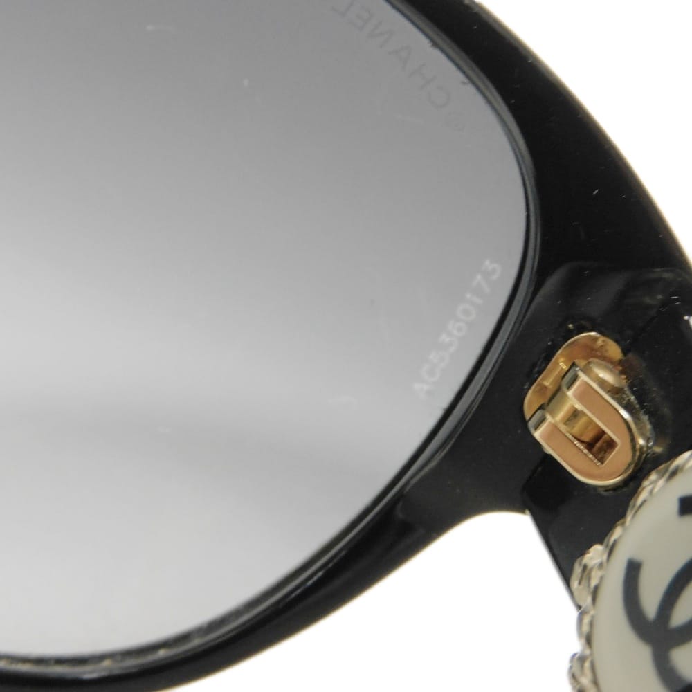 Б/у 10097 COCO Mark Очки формы бабочки 5192A c.622/3C 7968 Логотип CC Mark Ацетат Черный Женские из Японии ОРИГИНАЛ