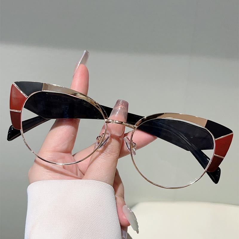 Очки Кошачий глаз с защитой от синего света Женские Для женщин Винтажные Роскошный бренд Дизайнерские Миопия Рецептурные Оптические Оправа для очков