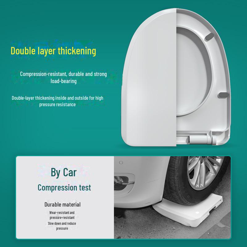 Универсальный быстроустанавливаемый чехол для сиденья унитаза с функцией замедления - утолщенные и удобные для домашнего хозяйства аксессуары