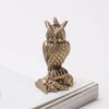 Artistic Owl Figurine No Odor Copper Micro Landscape Standing Owl Statue for Living Room
