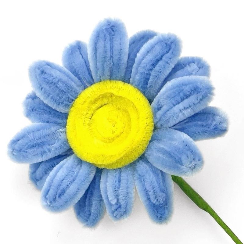 2 шт. Букет африканского подсолнуха ручной работы, плетеное цветочное украшение для дома из синельной проволоки, 35 см, искусственные цветы, готовые цветы