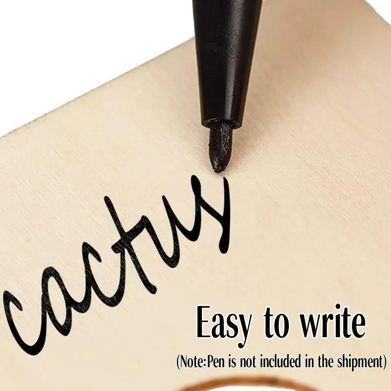 20/40/60Pcs Wooden Plant T-Type Labels Fruit Dessert Flower Pot Handwritten Marker Garden Seed Christmas Party Food Sign Tag