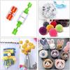2pcs/lot DIY Accessory Needle Craft Hand Kits Fluff Ball Pompom Maker Weaver Tool Wool Knitting