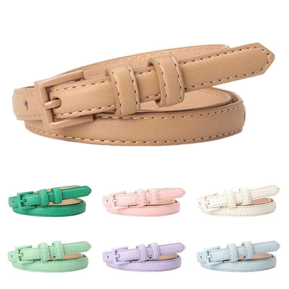 Простой тонкий пояс для брюк Y2K пояс для джинсов Новый женский пояс