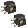 Conversion Plug for Overseas Economical Set of 2 Electronic Plugs Type B3 Travel, (B3 + Type) RW-PS05