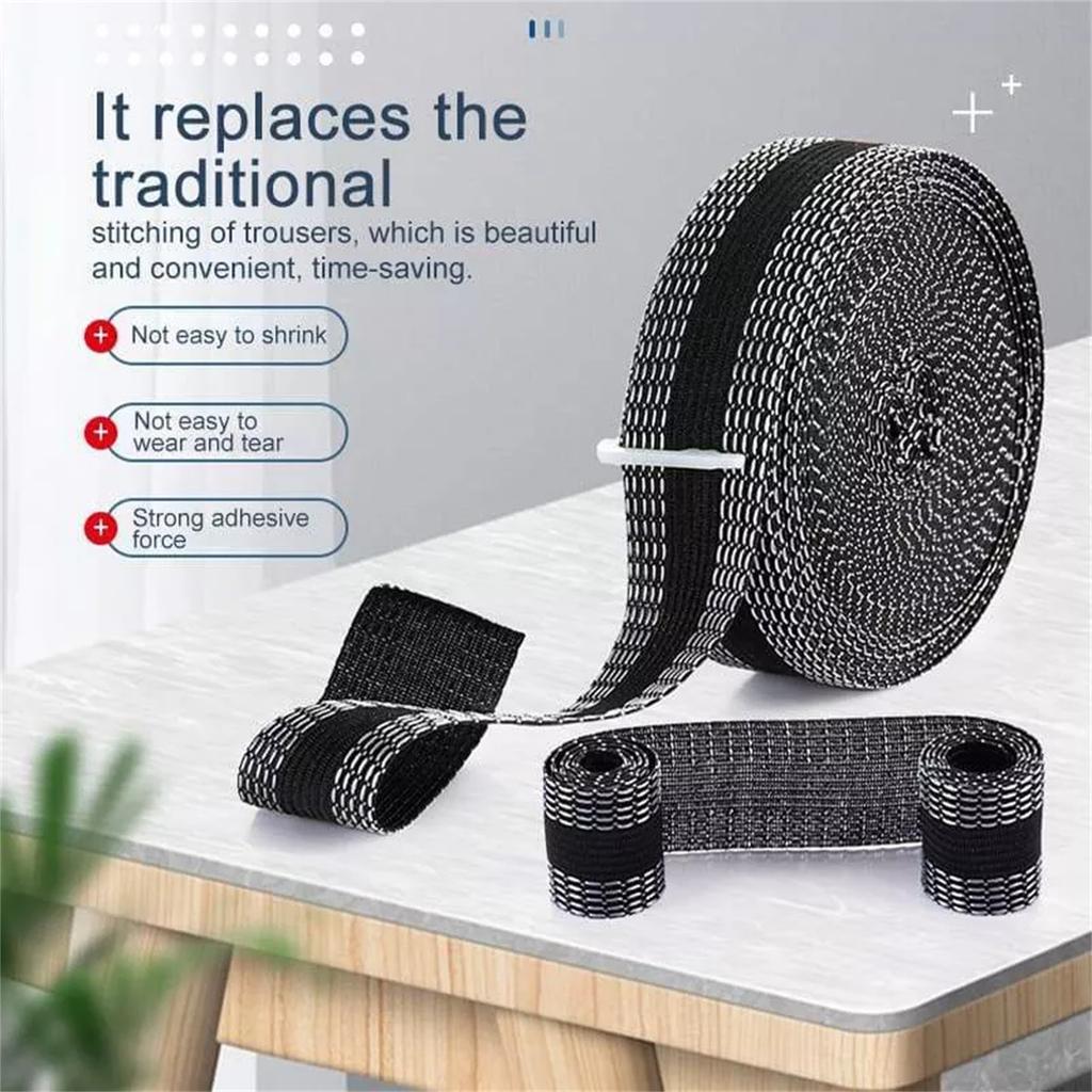 Pants Edge Shorten Self-Adhesive Tape 2.2 Yard Hem Tape For Pants No Sew Hemming Tape