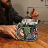 Medieval Roaring Dragon Beer Mug, Merchandise Beer Steins Viking Tankard Mug Stainless Coffee Cup Gift Mug For Dragon Collector
