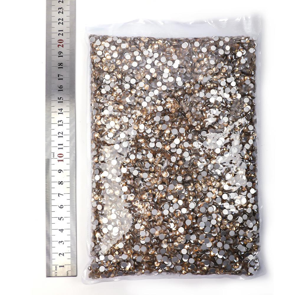 Мягкий Биг-бэг Плоское дно Алмазный Цветной Гальванизированный Хрустальный Алмаз Декоративная Страза Сделай сам Нейл-арт Стеклянные Ювелирные Аксессуары