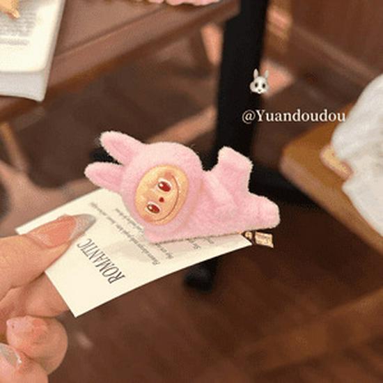 Милая мультяшная заколка-уточка Лабубу - Девичий аксессуар для боковых прядей для женщин и детей