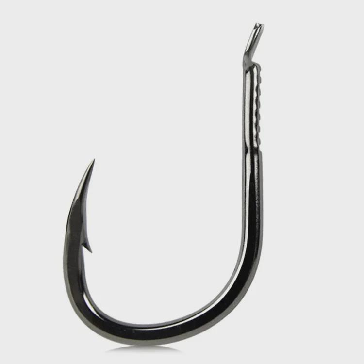 Рыболовный крючок Ise Ni с толстым двойным желобком и зазубринами - большой/гигантский размер