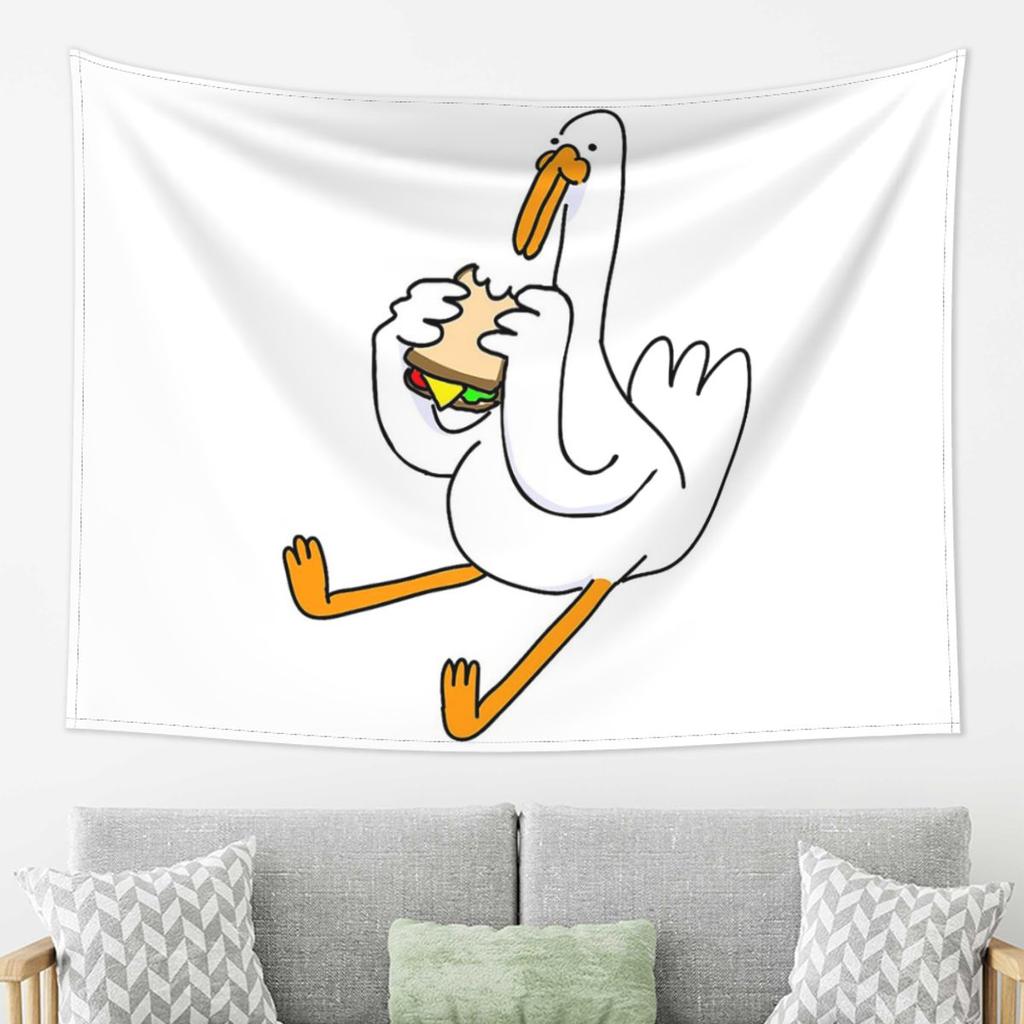 Sandwich Goose Tapestry Decoration Art Aesthetic Tapestries for Living Room Bedroom Home Wall Cloth Wall Hanging