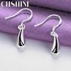 CHSHINE стерлингового серебра 925 пробы, однотонные серьги с каплями воды для женщин, свадебные и помолвочные модные очаровательные ювелирные изделия