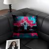 Racing Cool Cushion Cover Natural Linen Organic Fabric DoubleSided Printing Sofa Home Decor Gift Pillow Case