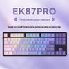 Daeryou EK87Pro 87-Key Tri-Mode Mechanical Keyboard - Purple East, Yunxiao Switches, PBT RGB