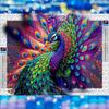 5D Алмазная картина Полный алмаз Павлин Алмазная картина Ручная работа Diy Алмазная мозаика Картина Украшение дома