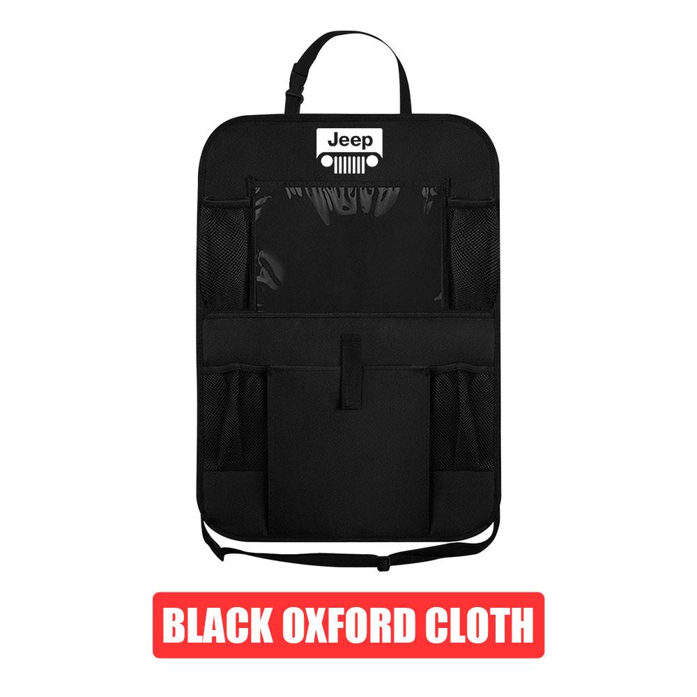 CQAHOI1 Car Interior Organizer Accessories Multi Pocket Seat Back Storage Bag For Jeep GrandCherokee Wrangler Gladiator Compass Renegade