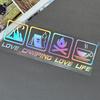 CANPING LOVE LIFE Camping Car Stickers Wilderness Campfire Adventure Car Decoration Stickers Coffee RV Off Road Waterproof