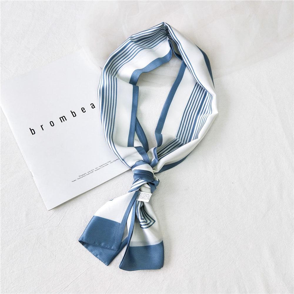New Scarves Silk Scarves Women'S Spring And Autumn Season Long Decorative Professional Scarves Summer Thin Styles Paired With Shirts Stylish