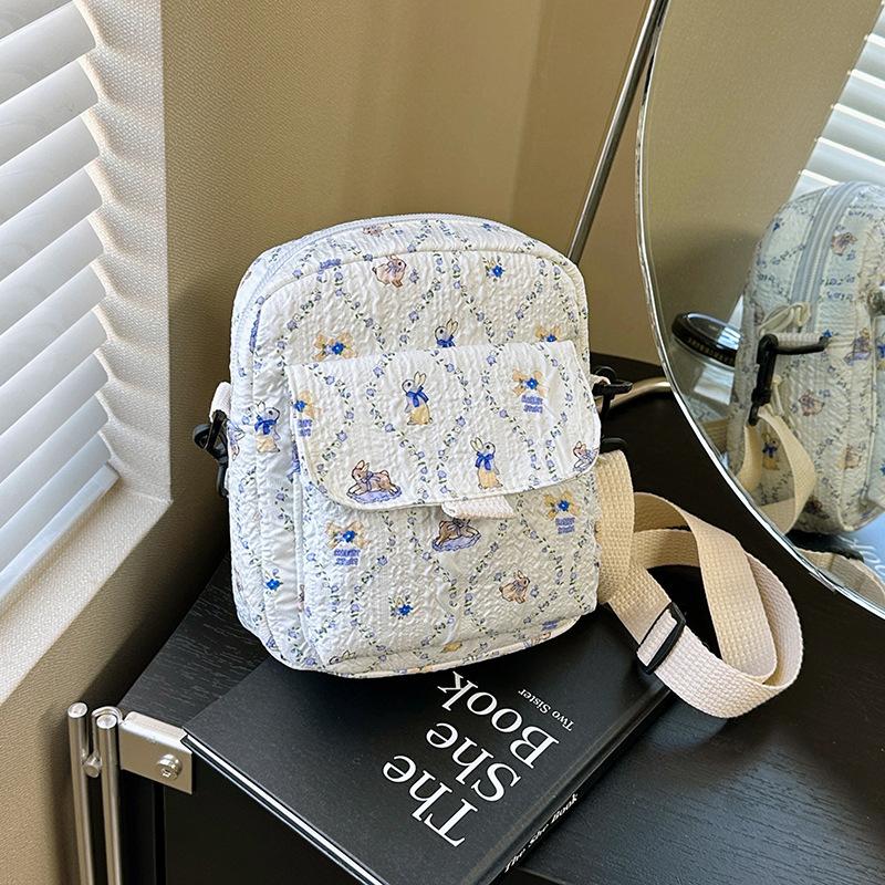 Модная маленькая сумка Новая трендовая маленькая свежая студенческая сумка-мессенджер милая девичья маленькая холщовая сумка