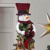 Christmas Cute Snowman Figurines, Tree-Top Ornaments, Festive Party Atmosphere Decorations And Props
