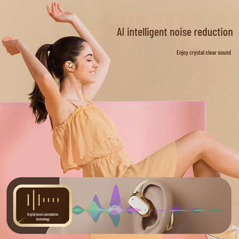 Спортивные Bluetooth-наушники с открытым ухом Q15: Превосходный звук, Долгое время работы от аккумулятора, Конструкция с ушным крючком.