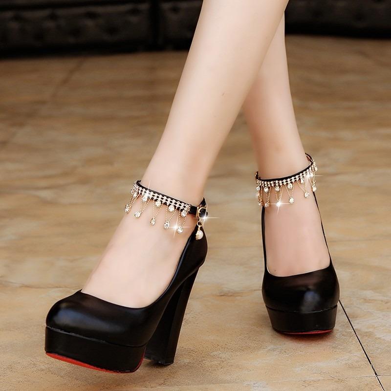 МОДНЫЕ женские платья-лодочки, милые вечерние туфли на высоком каблуке, белые женские свадебные туфли на платформе с кристаллами и ремешком на щиколотке, свадебные туфли на каблуке