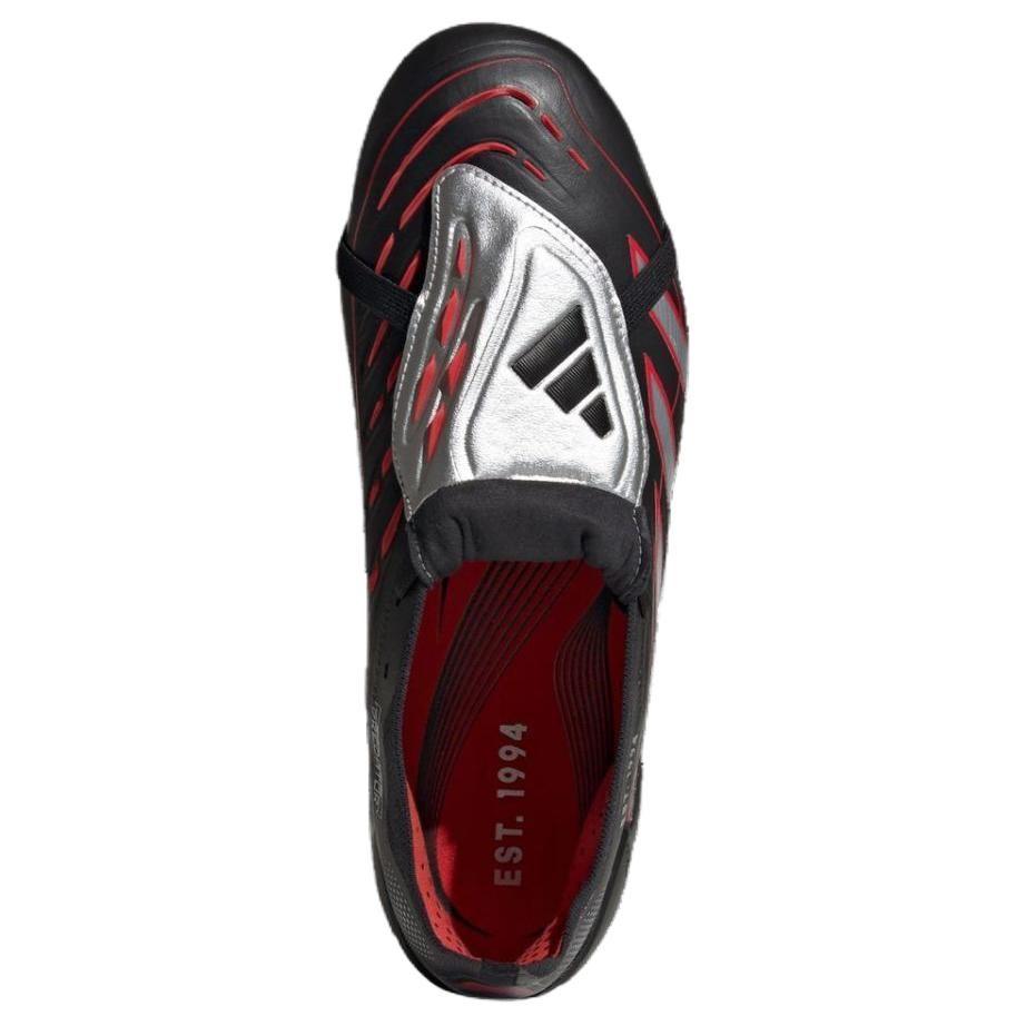 adidas Футбольные бутсы Predator FG для натурального газона, унисекс, черные с серебристым, JS0563