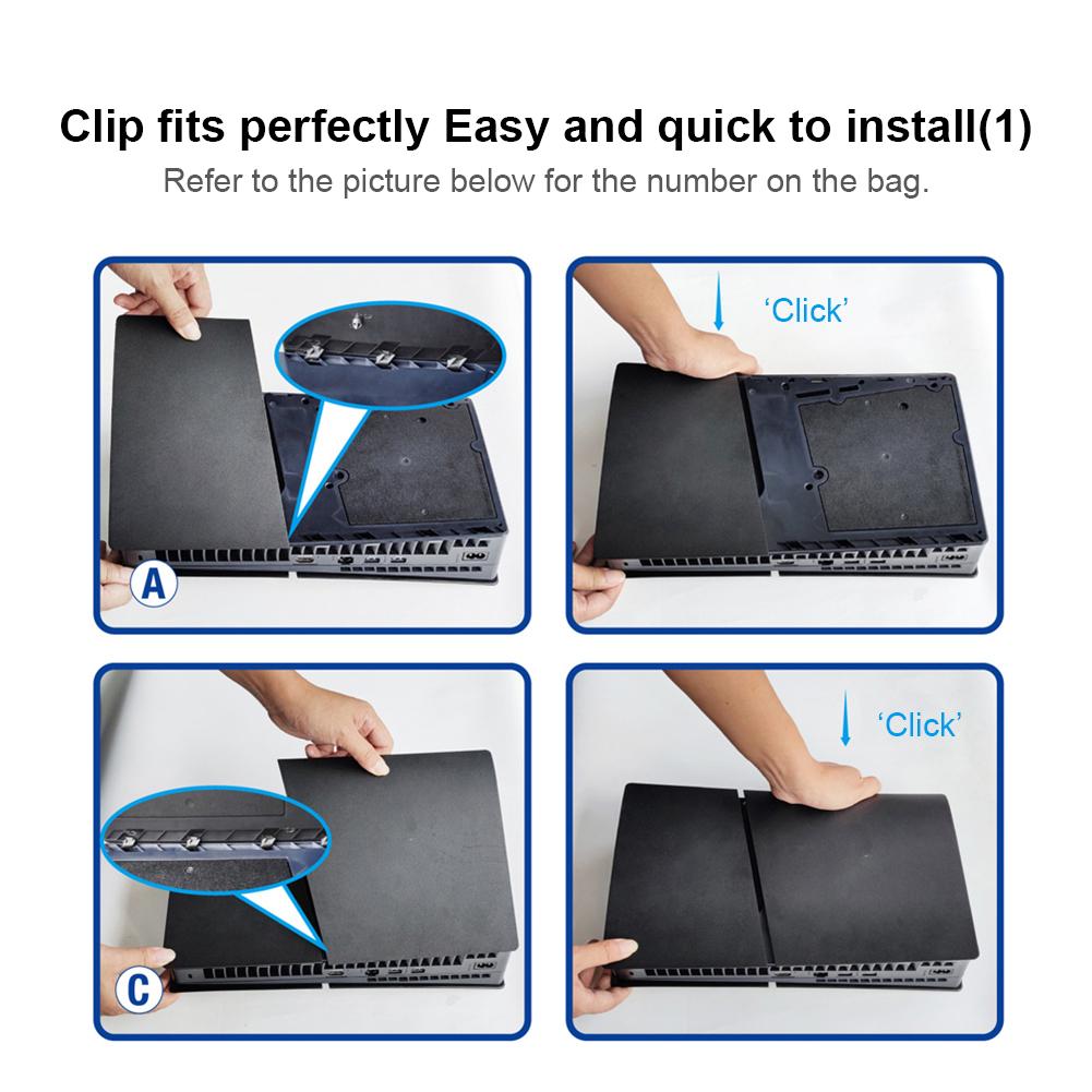 Жесткий чехол ABS с лицевой панелью, противоударный чехол для консоли PS5 Slim Disc Edition