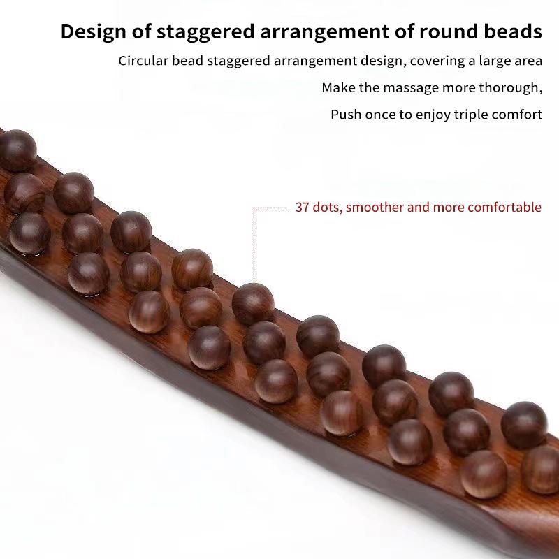 37 бусин Универсальный массаж спины сухожилия скребок палочка точечная терапия Гуаша расслабляющий терапевт инструмент абдоминальный массажер(пластик))))