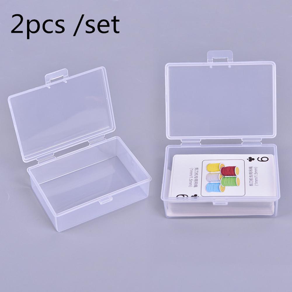 For Pokers Transparent Plastic Boxes Playing Card Box Plastic Storage Case Playing Cards Container