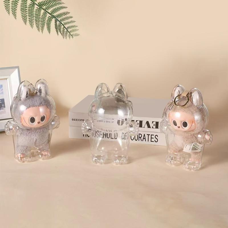 Transparent Protective Storage Case Plush Dolls Display Bag Portable Clear Organizer Box Thickened Dolls Bag