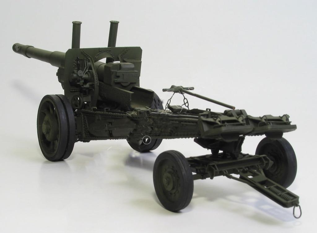 3D сборная модель бумажного ремесла мировое военное оружие масштаб 1/25 (Гаубица МЛ-20)