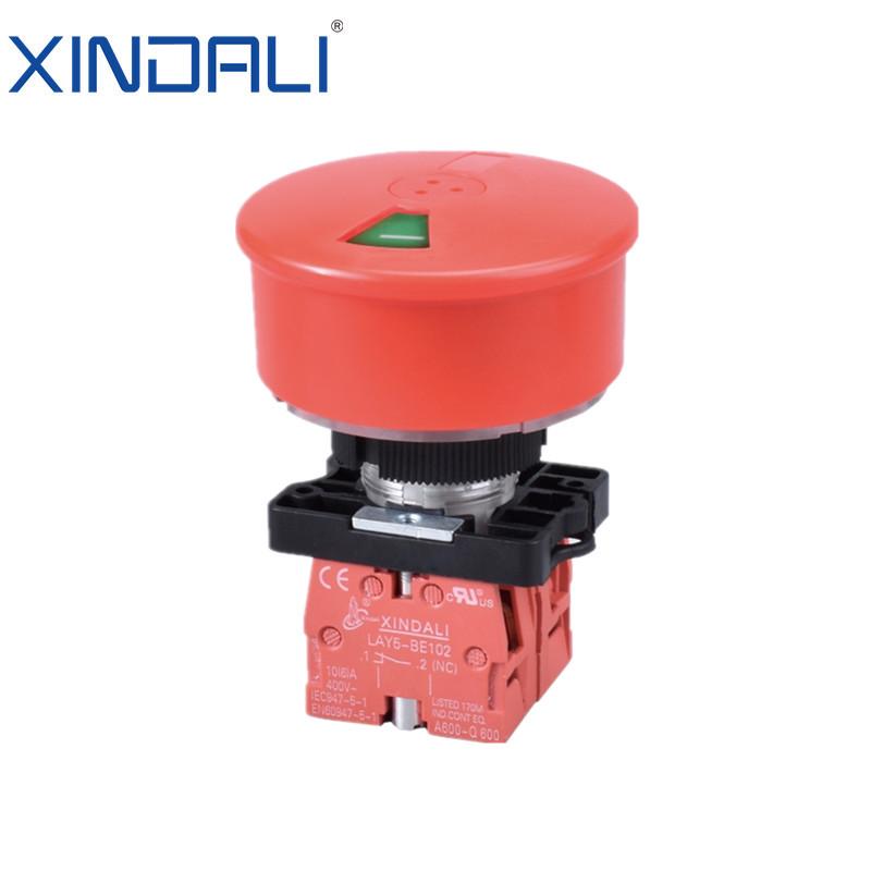 Mushroom Head Emergency Stop Switch ZB2/XB2 542/545 Rotary Reset Elevator Button BE102
