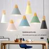 Nordic Macaron Wood LED Pendant Light for Restaurant, Bar, Office, or Study