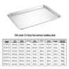 Ruhan 304 Stainless Steel Deep Rectangular Tray