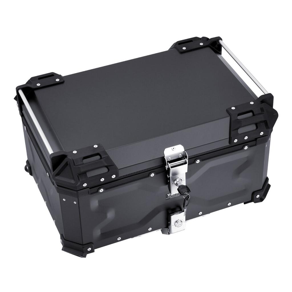 65L Motorcycle Top Case Universal Motorbike Tail Box with Leather Lining