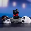 Mini Halloween Ornament Cartoon Spider Bats Skeleton Ghosts Micro Landscape Dollhouse Model Car Interior Home Desktop Decor