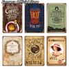 Coffee Shop Metal Sign Vintage Tin Sign Plaque Metal Vintage Wall Decor for Coffee Bar Cafe Retro Metal Posters Iron Painting