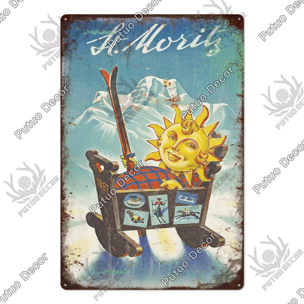 Decor Fun Animal Vintage Tin Sign Plaque Metal Plate Wall Art Decor for Living Room Man Cave Cafe Farmhouse Retro Poster