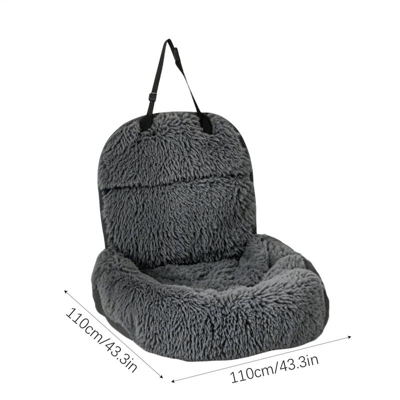 Автокресла для собак Мягкие пушистые Принадлежности для щенков Переноска для путешествий Удобная дорожная автокровать для питомца Мягкая подушка безопасности для детей и подростков