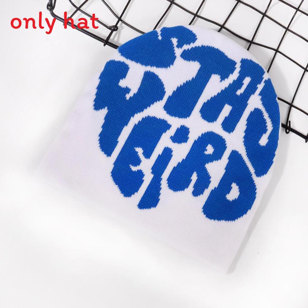 Pattern Letter Fashion Women Casual Warm Knitted Hat For Autumn And Winter