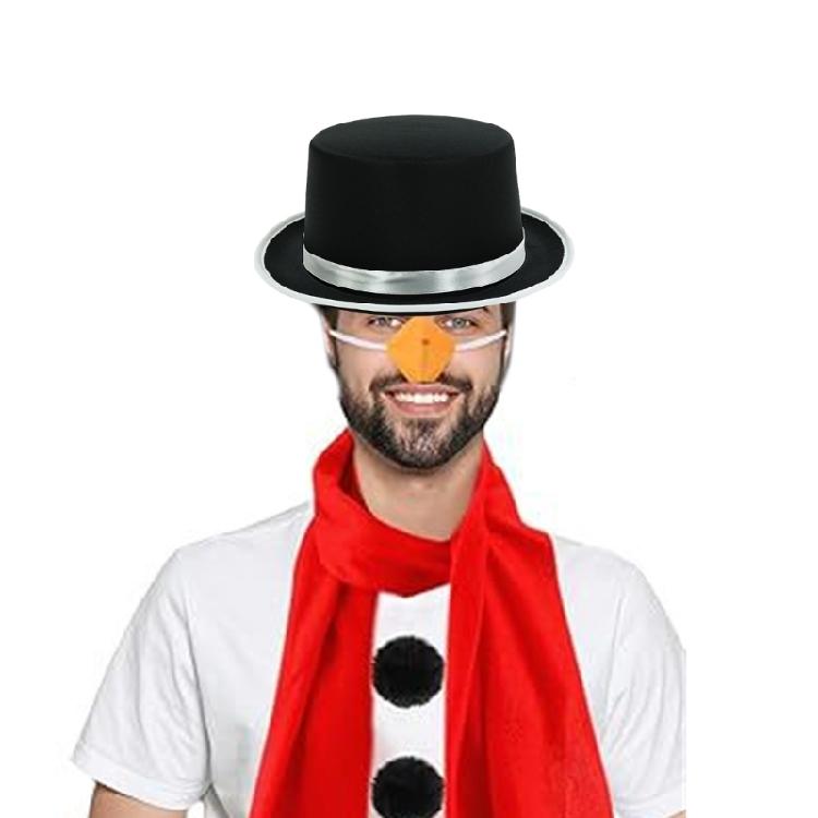 Theatrical Stovepipe Hat for Halloween Costume and Role Playing Fun Fashion Accessory Short Brimmed Hat