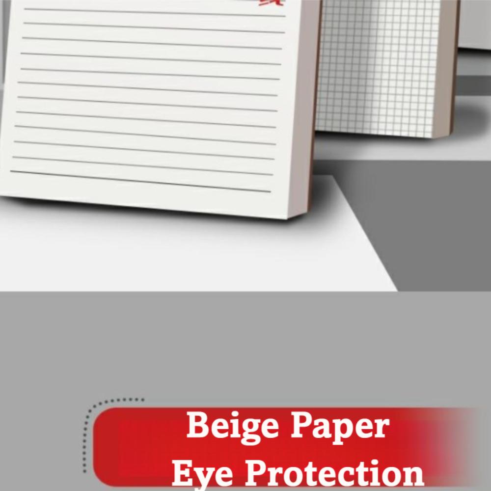 Horizontal Line Square Line Notebook A5 Blank Book Thickened Kraft Paper Notebook  Study Office