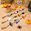 1PC Halloween Wooden Beads Pendant Gnome Pumpkin Bat Ghost Hanging Ornaments for Wall Home Party Tray Decoration Prop