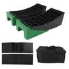 6Pcs Curved Leveling Block 35000lb Load Capacity Portable RV Curved Leveler with Anti Slip Pads for Campervan Trailer