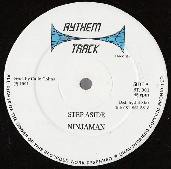 12inch Record NINJAMAN - Step Aside RT001 Rythem Track Re 1991 UK Reggae, Ska & Dub Used