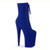 Mclubgirl 20CM Suede Sexy High Boots Round Toe Pole Dance High Heels Nightclub Model Catwalk Platform Shoes LYP