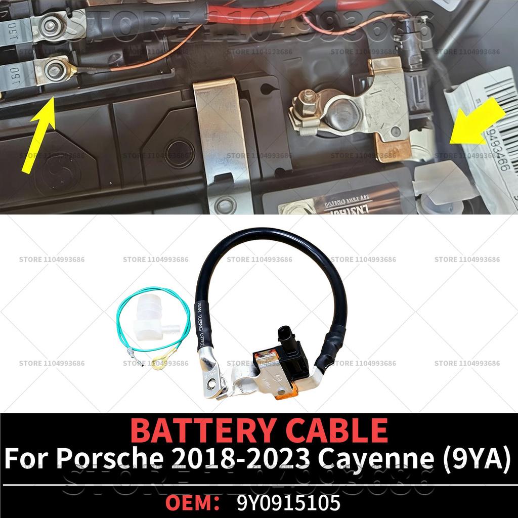 For Porsche 2018-2023 Cayenne (9YA) Repair AGM Battery Terminal Sensor Wire Cable OEM 9Y0915105 9Y0915105QY 9Y0915105LY