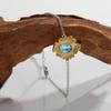 Ожерелье из стерлингового серебра S925 с драгоценностями натуральных цветов, украшенное женскими цветами, колье, браслет, кольцо, серьги