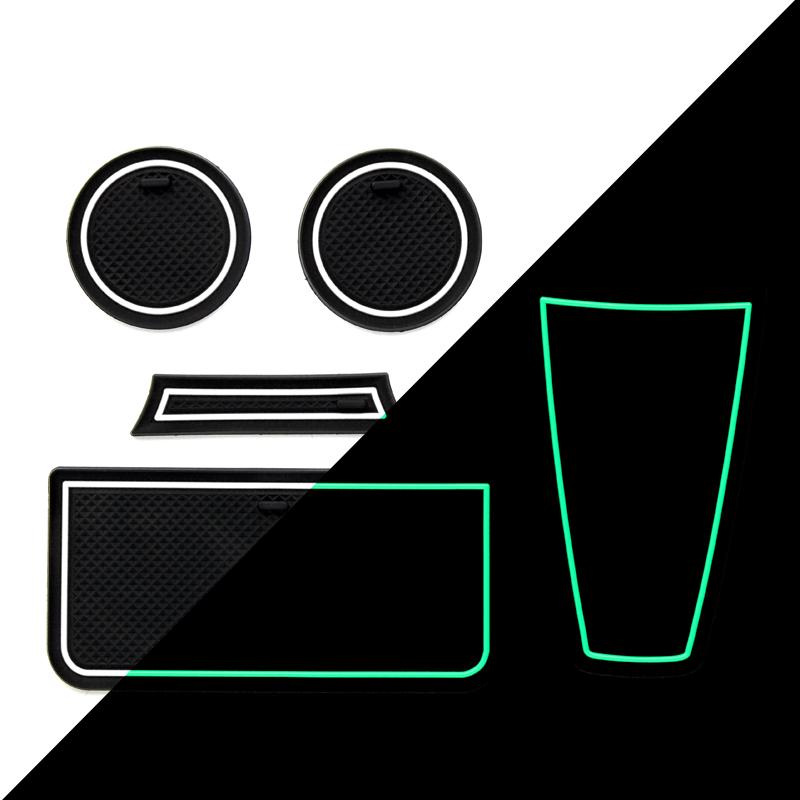 Противоскользящий коврик для паза под стакан для Lada KALINA, нескользящий коврик, аксессуары, накладка на дверь, 5/12 шт., ПВХ-подставка